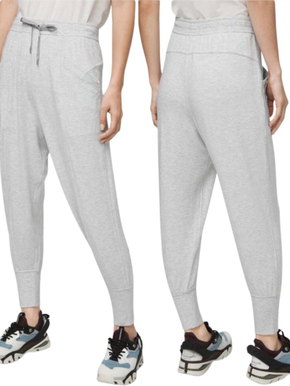 Lululemon Still Chill Jogger Sweatpants Women's 2 Heather Gray Active Loungewear - Picture 2 of 13